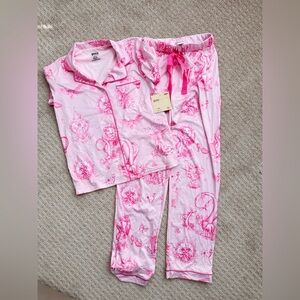 New wicked woman/ Youth Pajama Set - Pink and White